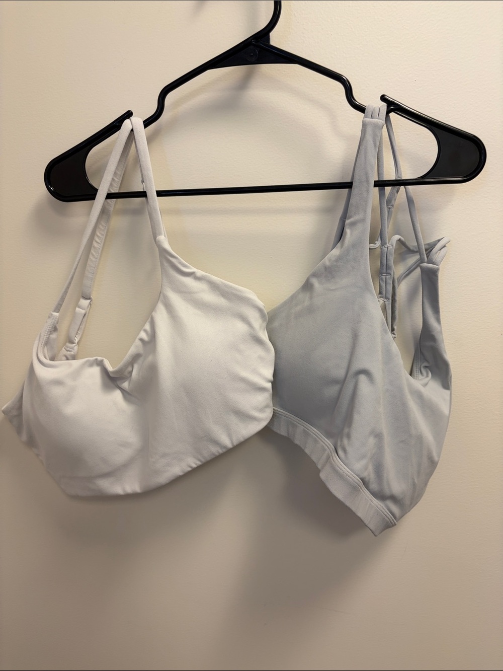 Diosa Fit & Chloe Sports bra Set - White & Light Slate Blue
